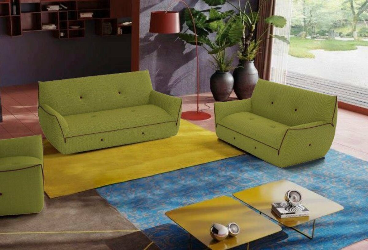 Bild 1 von Egoitaliano Polstergarnitur Yuki, Set, bestehend aus einem 2,5- und einem 2-Sitzer, mit innovativen, Grau