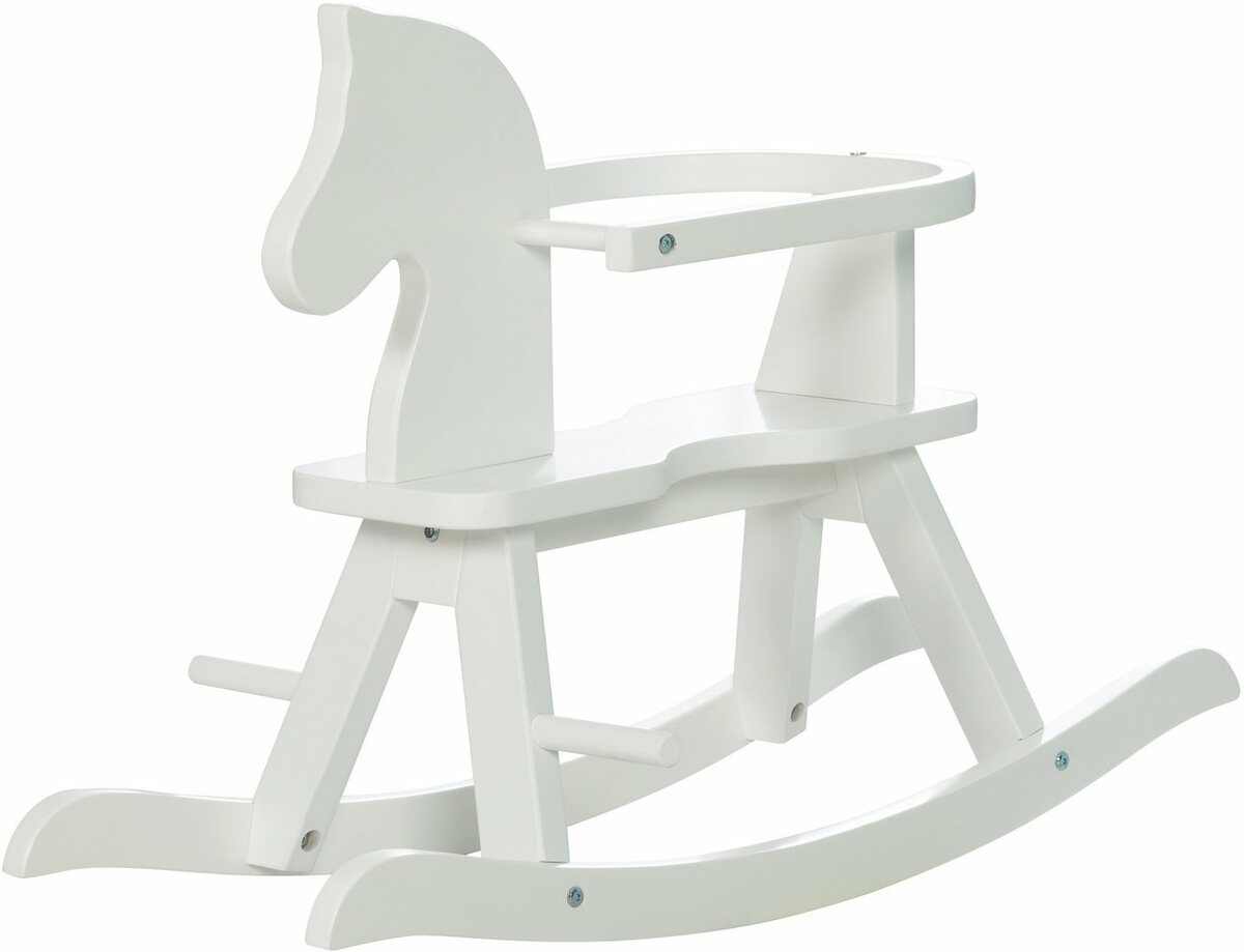 Bild 1 von roba® Schaukelpferd Holzspielzeug, weiß, aus Holz