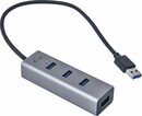 Bild 1 von I-TEC USB 3.0 Metal HUB 4 Port USB-Adapter