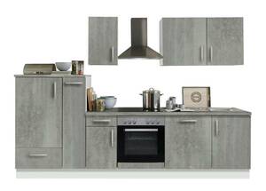 Menke Küchen Küchenblock White Premium 300, Holznachbildung