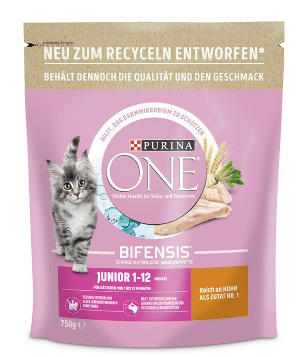 Bild 1 von PURINA ONE® Trockenfutter für Katzen Junior, Huhn