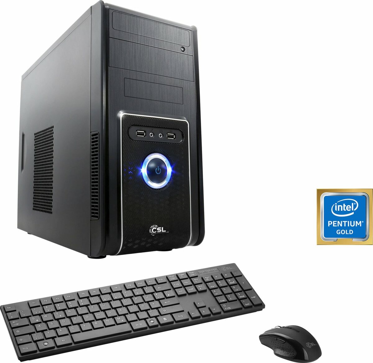 Bild 1 von CSL Speed V1718 PC (Intel® Pentium Gold G6400, Intel UHD Graphics 610, 16 GB RAM, 1000 GB SSD, Luftkühlung)