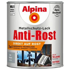 Alpina Metallschutz-Lack Anti-Rost Hellgrau matt 750 ml