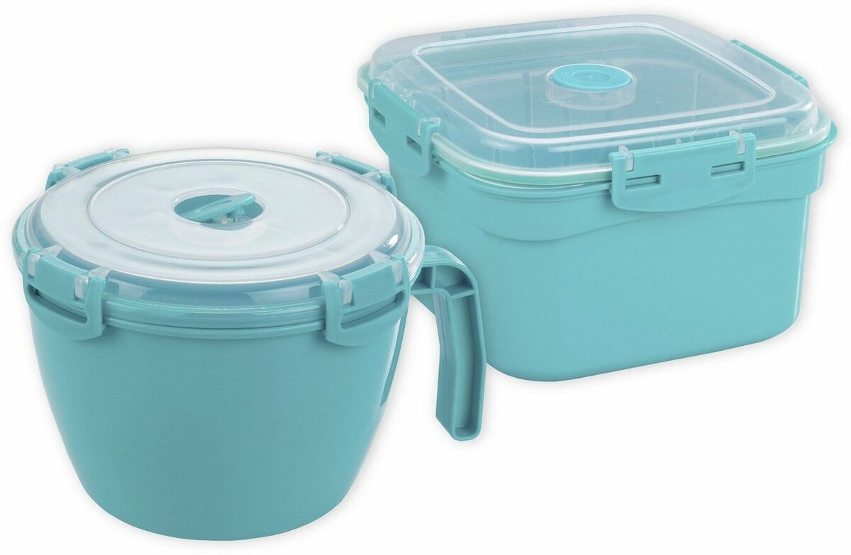 Bild 1 von Maximex Dampfgarer Mittagspause, Mikrowellen-Geschirr (Dampfgarer/Tasse), spülmaschinenfest, Kunststoff