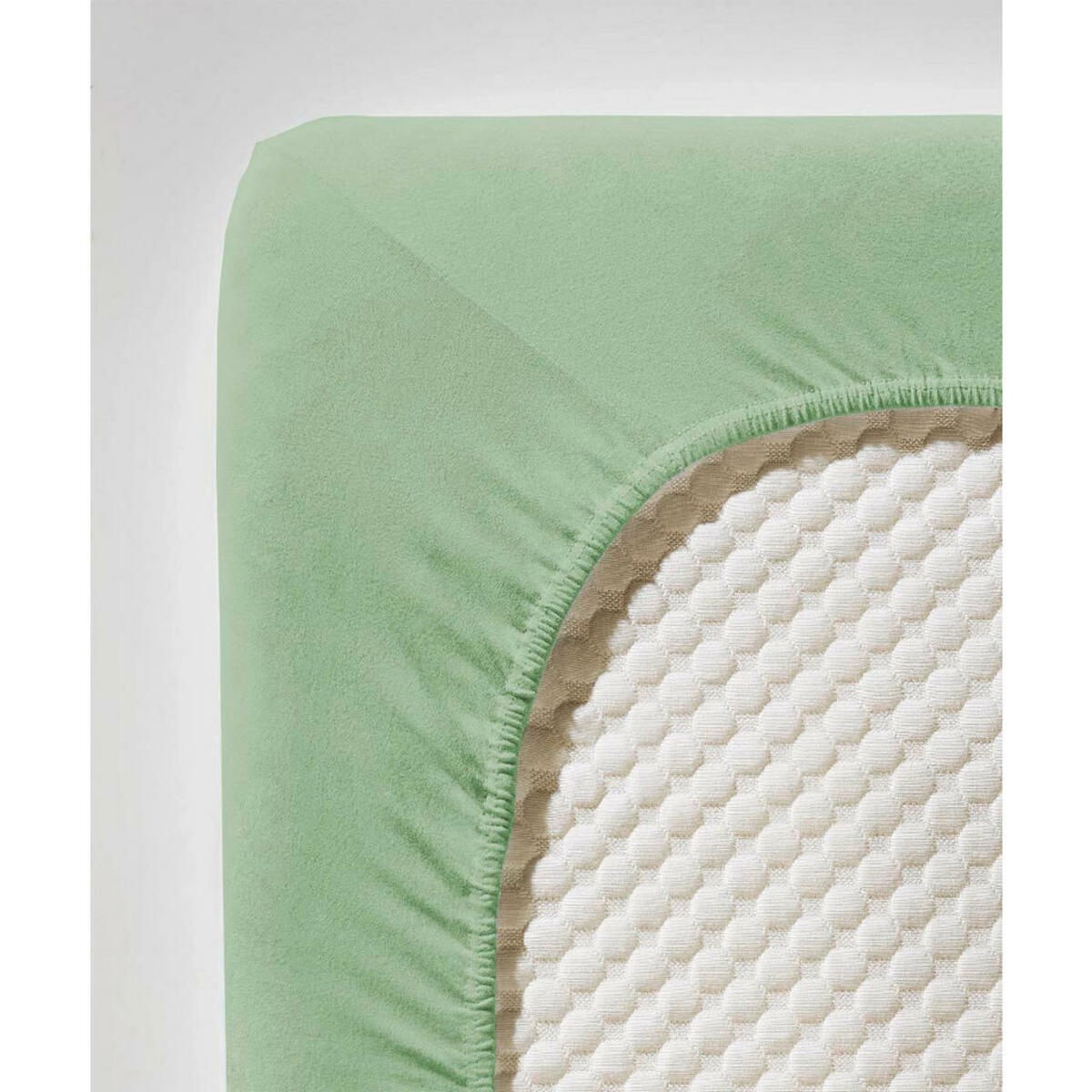 Bild 1 von Fleuresse Spannbetttuch Jenny C, Grün, Textil, 100 cm, bügelleicht, Schlaftextilien, Bettwäsche, Spannbettlaken