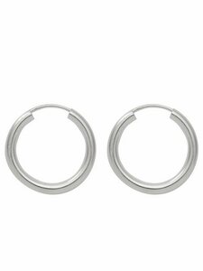 Adelia´s Paar Ohrhänger 925 Silber Ohrringe Creolen Ø 30 mm, Silberschmuck für Damen