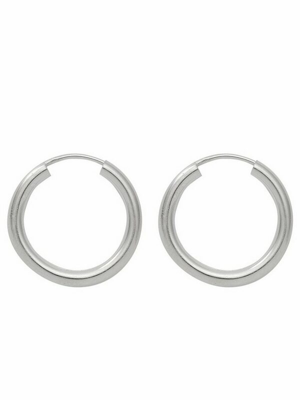 Bild 1 von Adelia´s Paar Ohrhänger 925 Silber Ohrringe Creolen Ø 30 mm, Silberschmuck für Damen