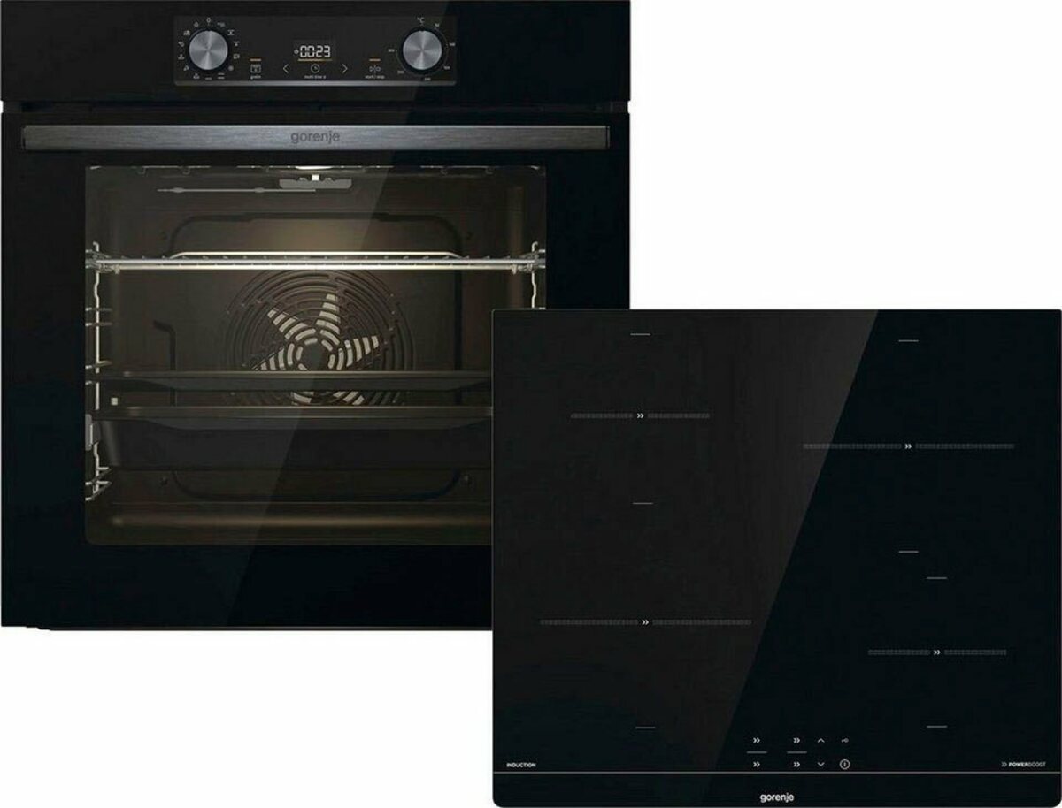 Bild 1 von GORENJE Backofen-Set BLACKSET2, mit 1-fach-Teleskopauszug, Aqua Clean