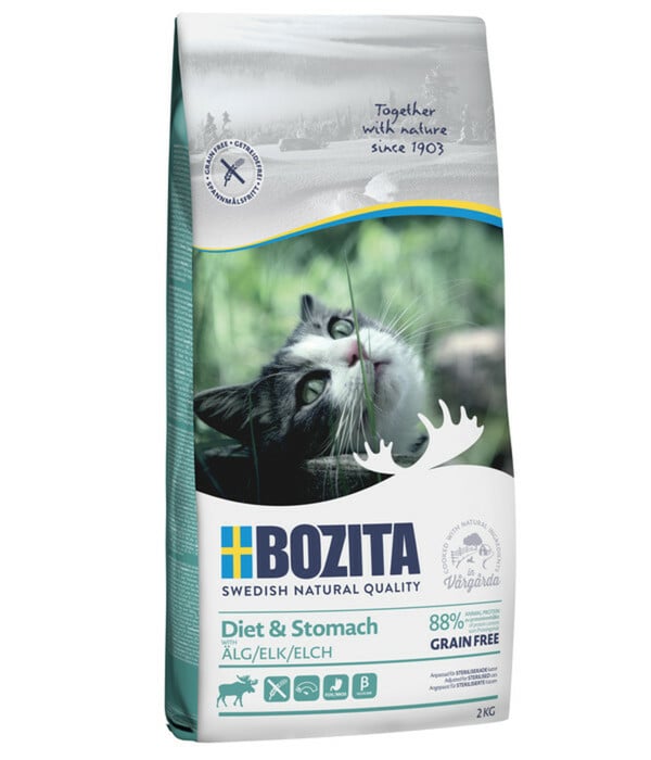 Bild 1 von BOZITA Trockenfutter für Katzen Diet & Stomach Grain Free Elk, Elch