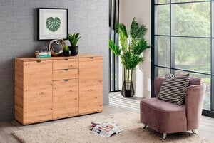 INOSIGN Sideboard Duero, mit 2 Schubkästen, Breite 135 cm, Beige