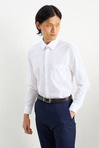 C&A Businesshemd-Regular Fit-Kent-extra kurze Ärmel, Weiß, Größe: 39