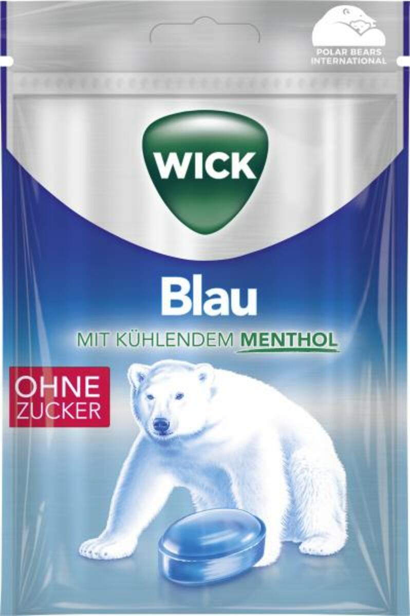 Bild 1 von Wick Blau Hustenbonbons mit Menthol ohne Zucker