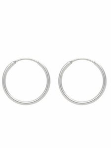 Adelia´s Paar Ohrhänger 925 Silber Ohrringe Creolen Ø 25 mm, Silberschmuck für Damen