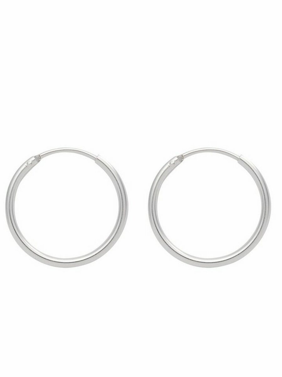 Bild 1 von Adelia´s Paar Ohrhänger 925 Silber Ohrringe Creolen Ø 25 mm, Silberschmuck für Damen