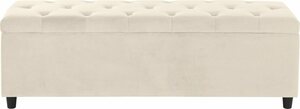 Guido Maria Kretschmer Home&Living Bettbank Relaxy, gesteppt, mit Staufach, Beige