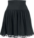 Bild 1 von Rotterdamned Kurzer Rock - Floral Lace Skirt - XS bis XXL - für Damen - Größe XL - schwarz
