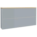 Bild 1 von Hängeschuhschrank, Grau, Eiche, Holzwerkstoff, Balkeneiche, furniert, 8 Fächer, 160x83x31 cm, Made in Germany, Dgm, DGM-Klimapakt, Typenauswahl, Beimöbel erhältlich, hängend, Garderobe, Schuhauf