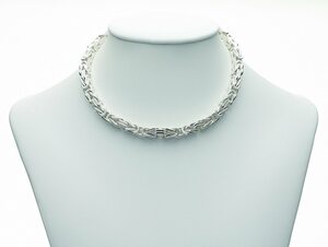 Adelia´s Silberkette 925 Silber Königskette Halskette 50 cm Ø 5,9 mm, Silberschmuck für Damen