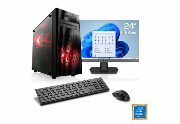 Bild 1 von CSL Speed V1715 PC-Komplettsystem (24, Intel® Pentium Gold G6400, Intel UHD Graphics 610, 16 GB RAM, 1000 GB SSD)"