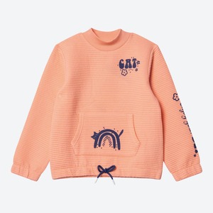 Mädchen-Sweatshirt mit Känguru-Tasche