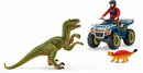 Bild 1 von Schleich® Spielzeug-Quad DINOSAURS, Flucht auf Quad vor Velociraptor (41466), (Set), Made in Europe