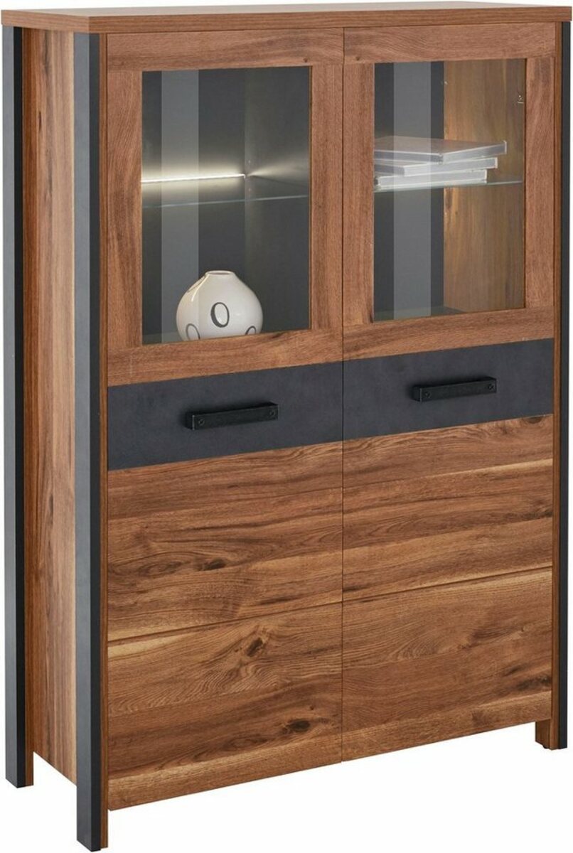 Bild 1 von Helvetia Vitrine Buffalo Höhe 138 cm, Beige