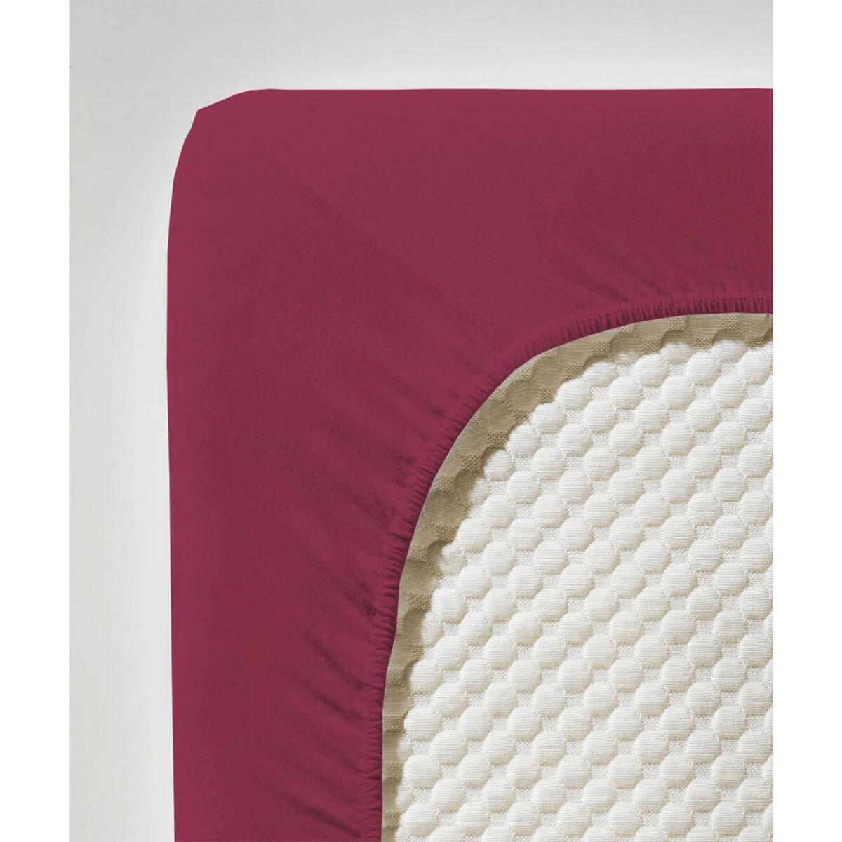 Bild 1 von Fleuresse Spannbetttuch Jenny C, Beere, Textil, 100 cm, bügelleicht, Schlaftextilien, Bettwäsche, Spannbettlaken