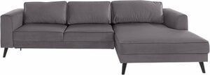 INOSIGN Ecksofa Junis, in moderner Optik, Grau