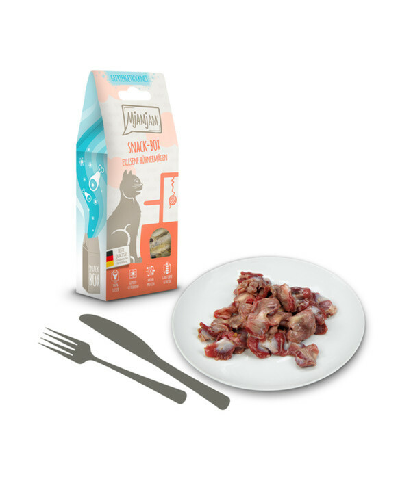 Bild 3 von MjAMjAM® Katzensnack Snackbox erlesene Hühnermägen, Adult, 35 g