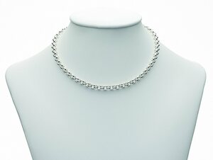 Adelia´s Silberkette 925 Silber Erbs Halskette 50 cm Ø 5 mm, Silberschmuck für Damen