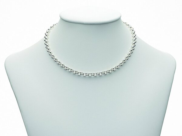 Bild 1 von Adelia´s Silberkette 925 Silber Erbs Halskette 50 cm Ø 5 mm, Silberschmuck für Damen