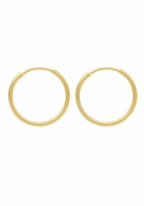 Adelia´s Paar Ohrhänger 585 Gold Ohrringe Creolen Ø 20 mm, Goldschmuck für Damen