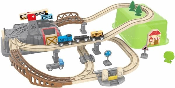 Bild 1 von Hape Spielzeug-Eisenbahn Holzspielzeug, Eisenbahn-Baukasten, (Set, 50-tlg)