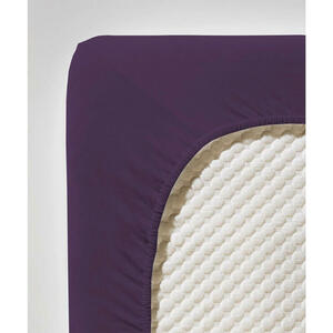 Fleuresse Spannbetttuch Jenny C, Aubergine, Textil, 100 cm, bügelleicht, Schlaftextilien, Bettwäsche, Spannbettlaken