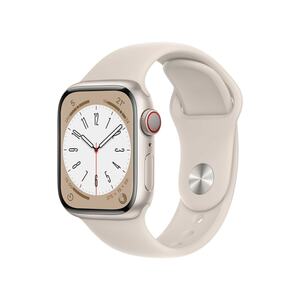 Watch Series 8 GPS + Cellular 41mm Aluminiumgehäuse Polarstern mit Polarstern Sportarmband - Regular - 0%-Finanzierung (PayPal)