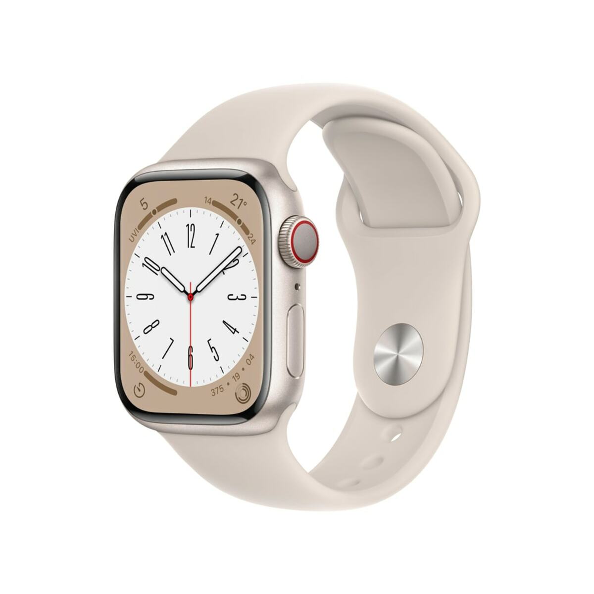 Bild 1 von Watch Series 8 GPS + Cellular 41mm Aluminiumgehäuse Polarstern mit Polarstern Sportarmband - Regular - 0%-Finanzierung (PayPal)
