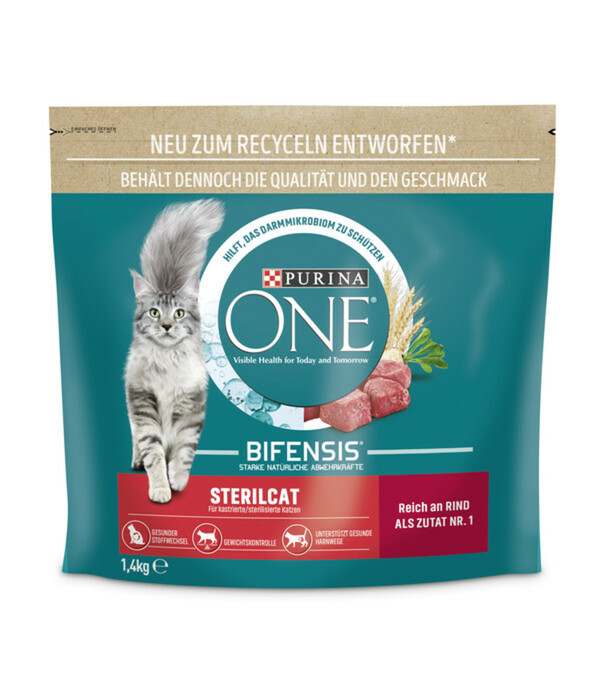 Bild 1 von PURINA ONE® Trockenfutter für Katzen Sterilcat, Adult, Rind