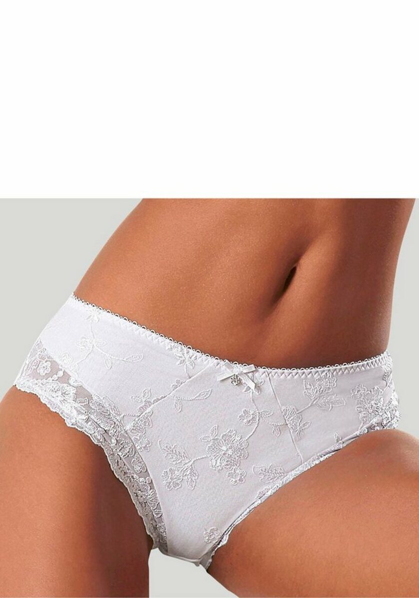 Bild 1 von LASCANA Slip Wanda in abdeckender Schnittform und Stickerei Spitze