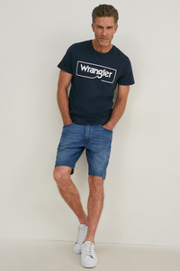 C&A Wrangler-Jeans-Shorts, Blau, Größe: W29