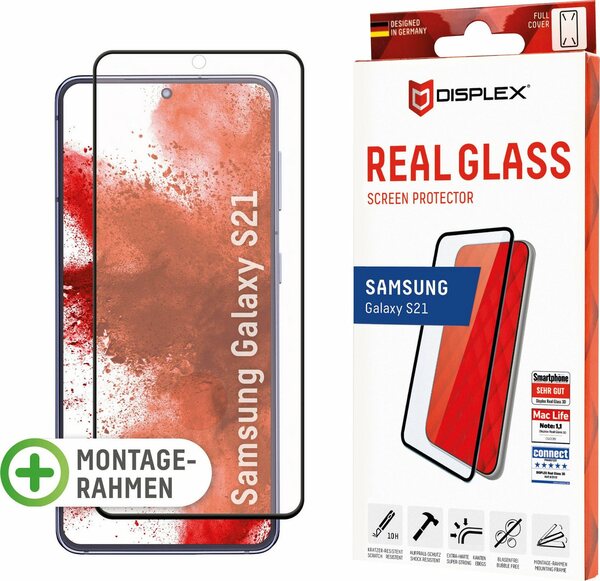 Bild 1 von Displex DISPLEX Real Glass Panzerglas für Samsung Galaxy S21 5G (6,2) für Samsung Galaxy S21, Displayschutzfolie