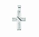 Bild 1 von Adelia´s Kettenanhänger 925 Silber Kreuz Anhänger mit Zirkonia, mit Zirkonia Silberschmuck für Damen & Herren