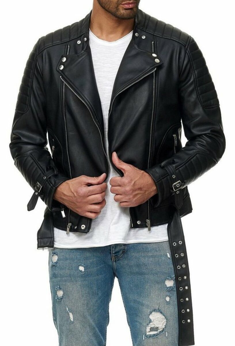 Bild 1 von RedBridge Bikerjacke Missouri mit Gürtel
