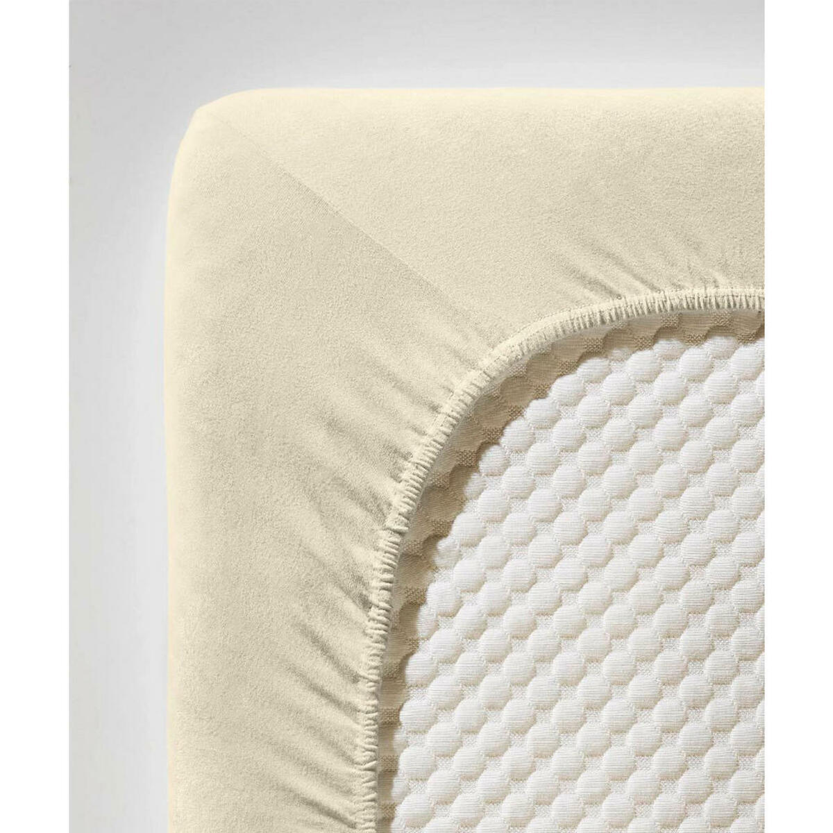 Bild 1 von Fleuresse Spannbetttuch Jenny C, Ecru, Textil, 120 cm, bügelleicht, Schlaftextilien, Bettwäsche, Spannbettlaken