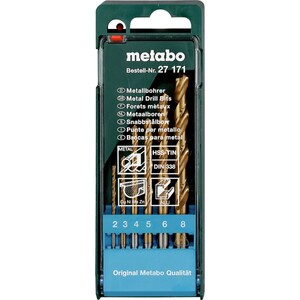 Metabo HSS-TiN-Bohrerkassette 6-teilig