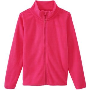 Mädchen Fleecejacke mit Stehkragen PINK