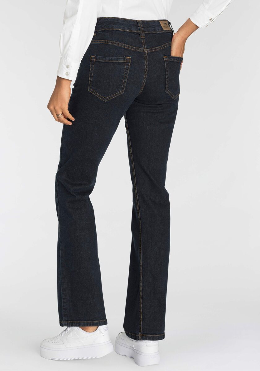 Bild 2 von Arizona Bootcut-Jeans Bund mit seitlichem Gummizugeinsatz High Waist