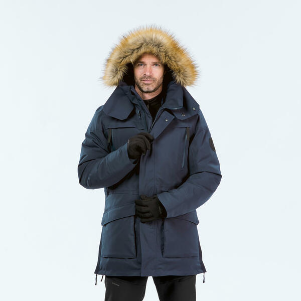 Bild 1 von Winterjacke Parka Herren warm bis -20°C wasserdicht - SH900 marineblau Blau