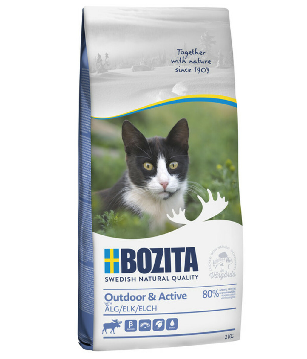 Bild 1 von BOZITA Trockenfutter für Katzen Outdoor & Active Elk, Elch