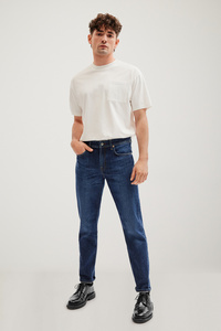 C&A Made in EU-Tapered Jeans-Bio-Baumwolle, Blau, Größe: W30 L32