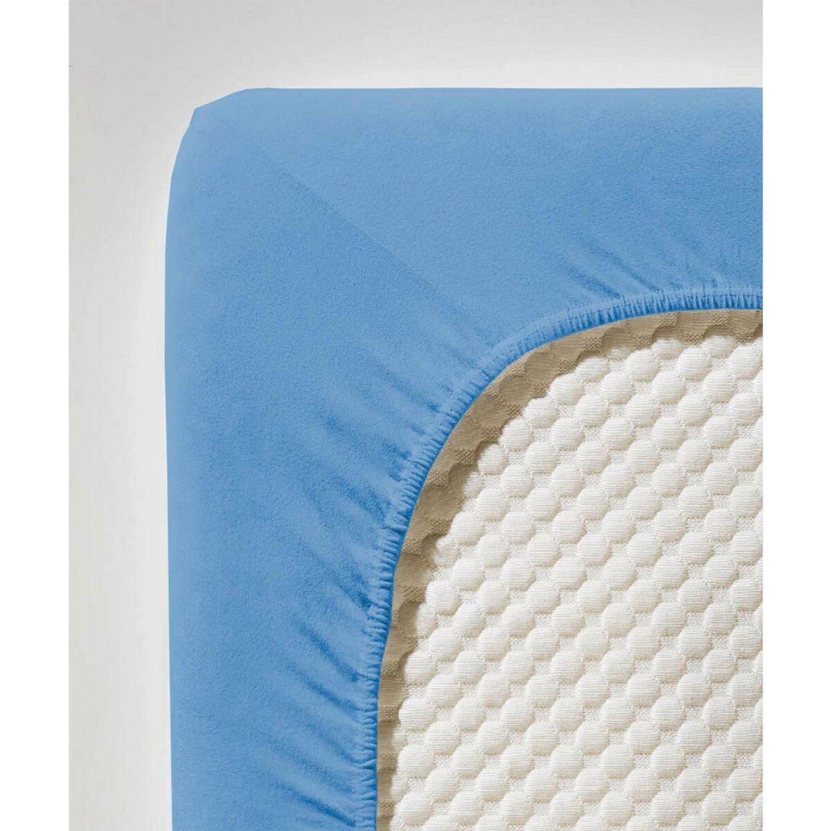 Bild 1 von Fleuresse Spannbetttuch Jenny C, Blau, Textil, 100 cm, bügelleicht, Schlaftextilien, Bettwäsche, Spannbettlaken
